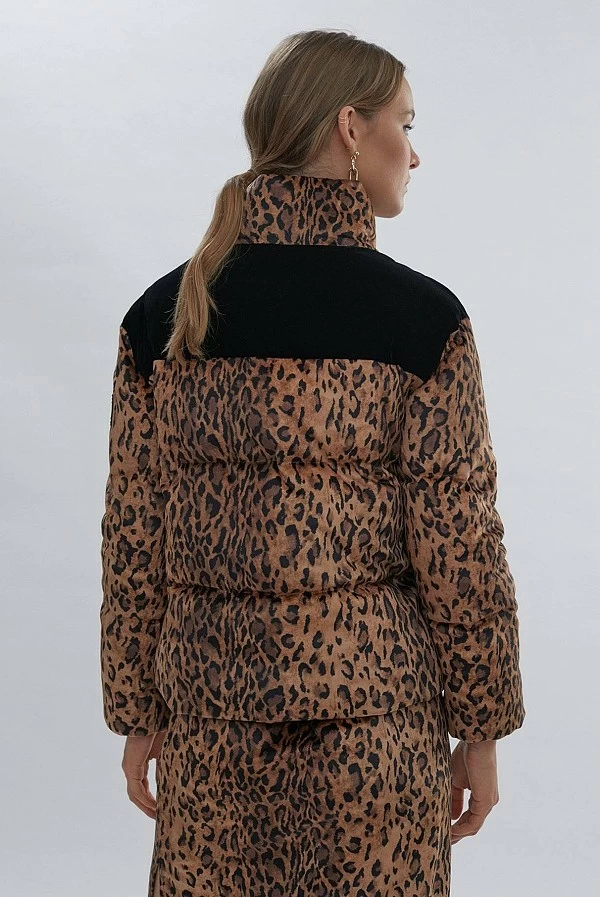 Abrigo Plumon Animal print Lola Casademunt