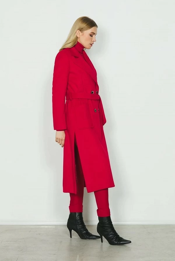 Abrigo rojo relish Celine