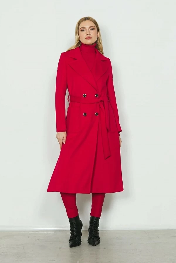 Abrigo rojo relish Celine