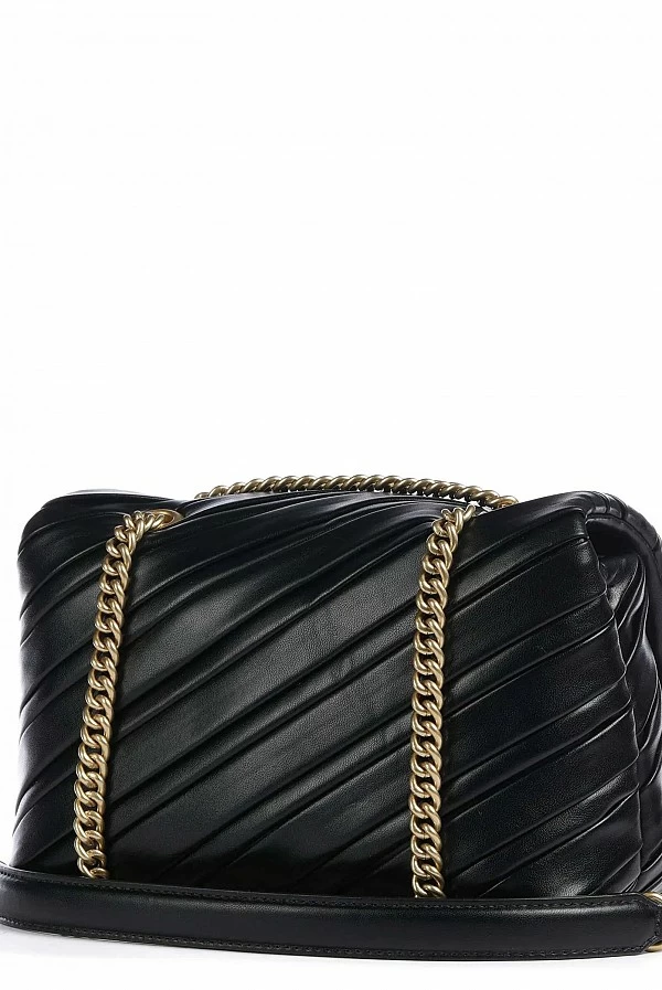 Bolso bandolera elegante Baby Love Bag puff negro