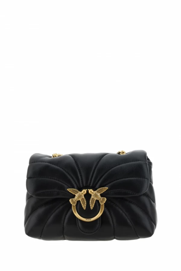 Bolso Love bag pinko  negro con prespuntes