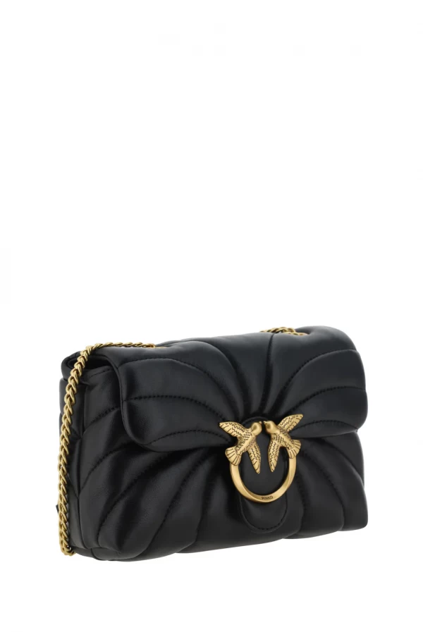 Bolso Love bag pinko  negro con prespuntes