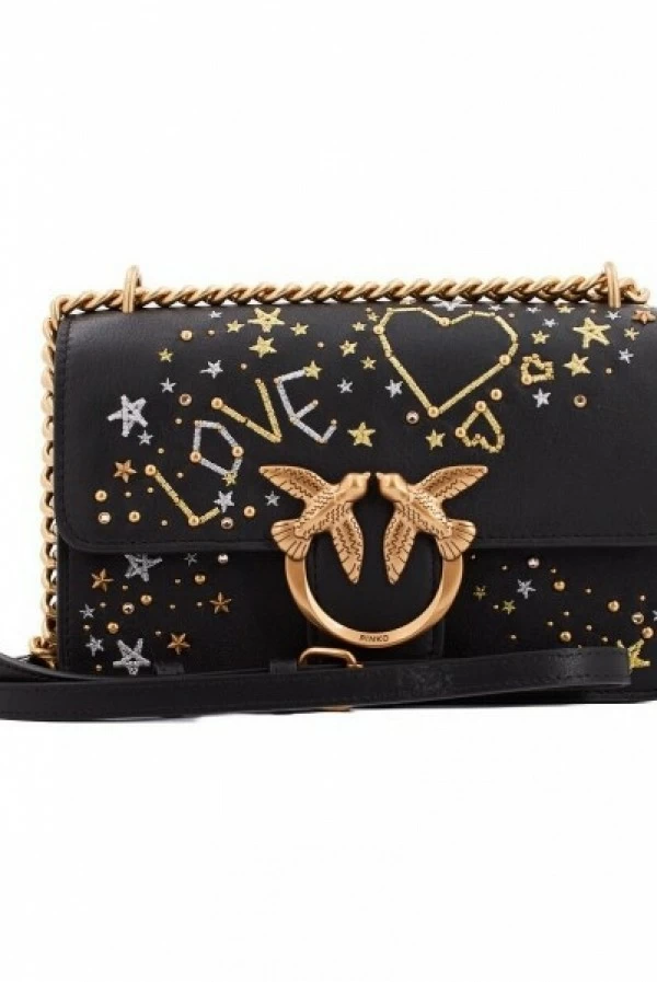 Bolso love pinko corazon y estrellas