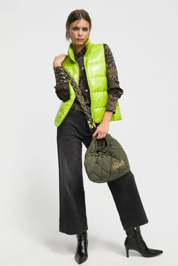 camisa animal print verde lola casademunt