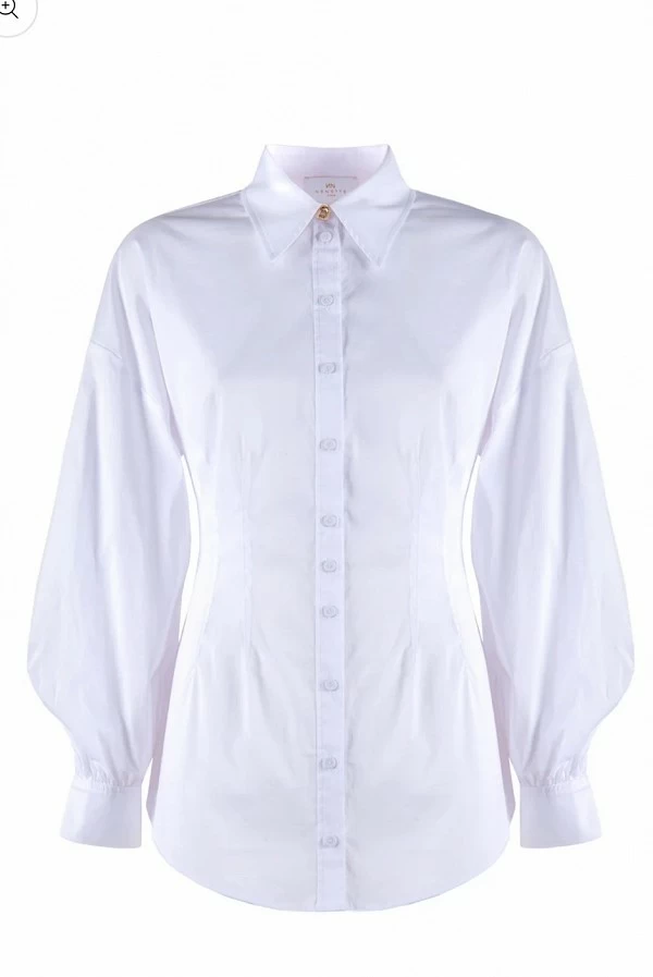 Camisa blanca Nenette popelin  blanco