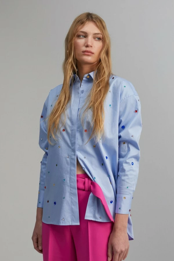 camisa joyas multicolor lola casademunt