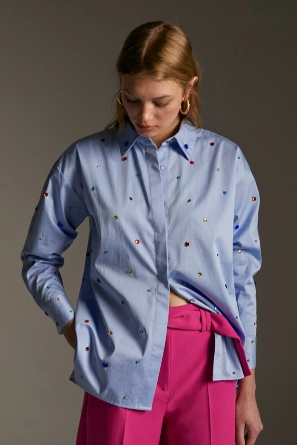 camisa joyas multicolor lola casademunt