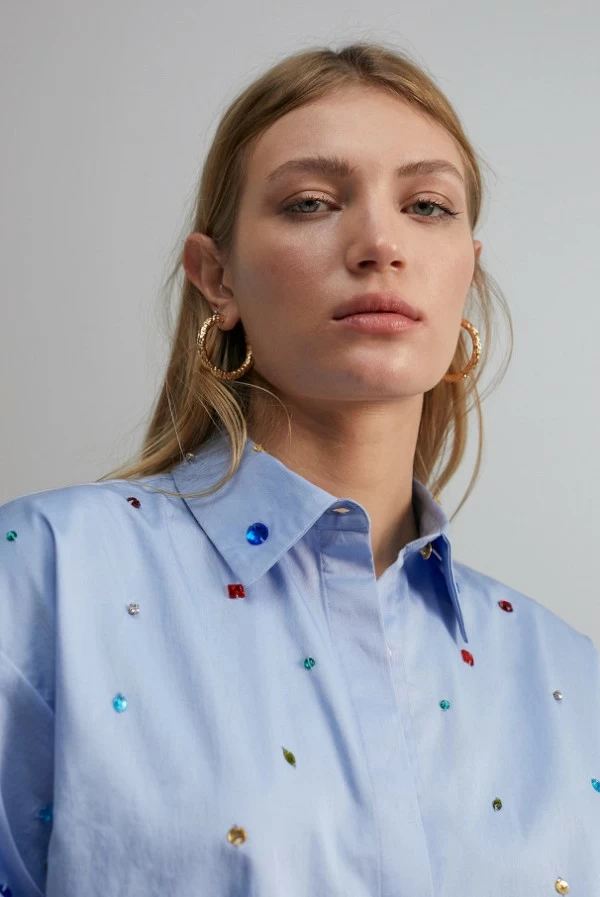 camisa joyas multicolor lola casademunt