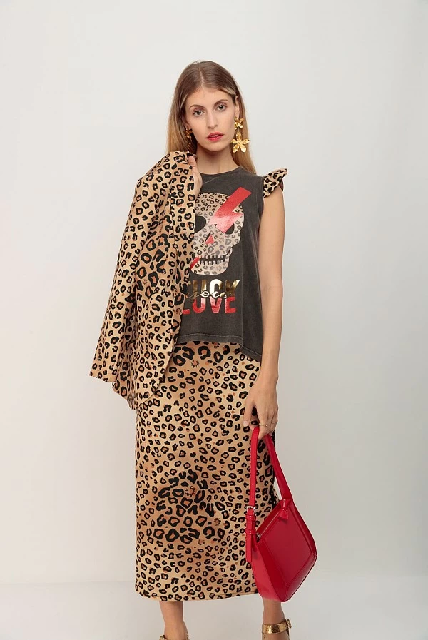 Camiseta chill & buy Leopard Skull