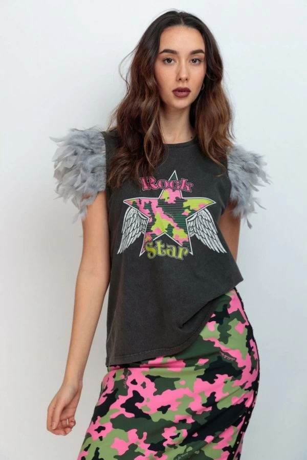 Camiseta Plumas chill & buy  Star Rebel