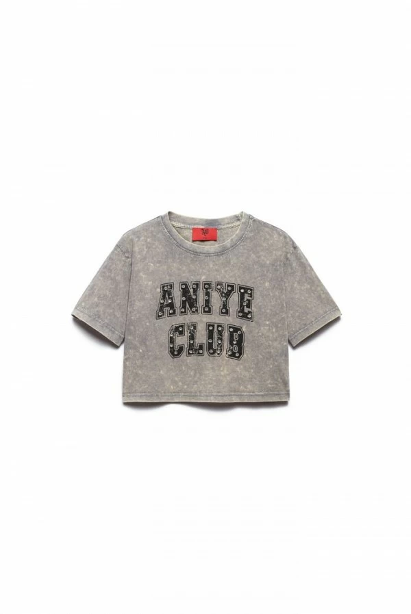 camiseta top gris aniyeby club