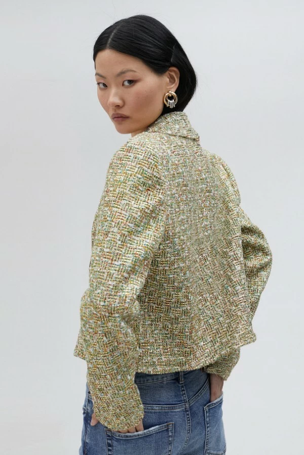 Chaqueta cropped en tweed lola casademunt