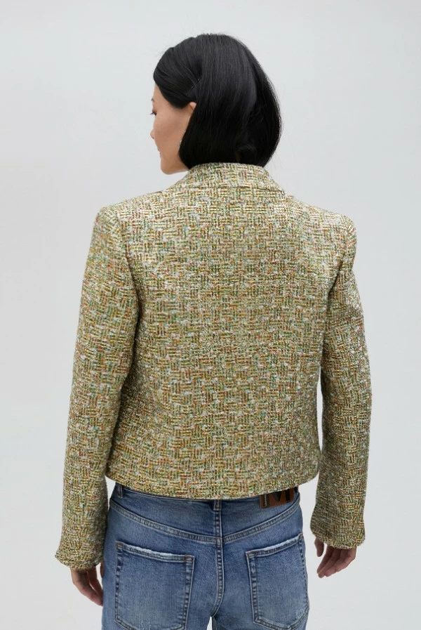 Chaqueta cropped en tweed lola casademunt