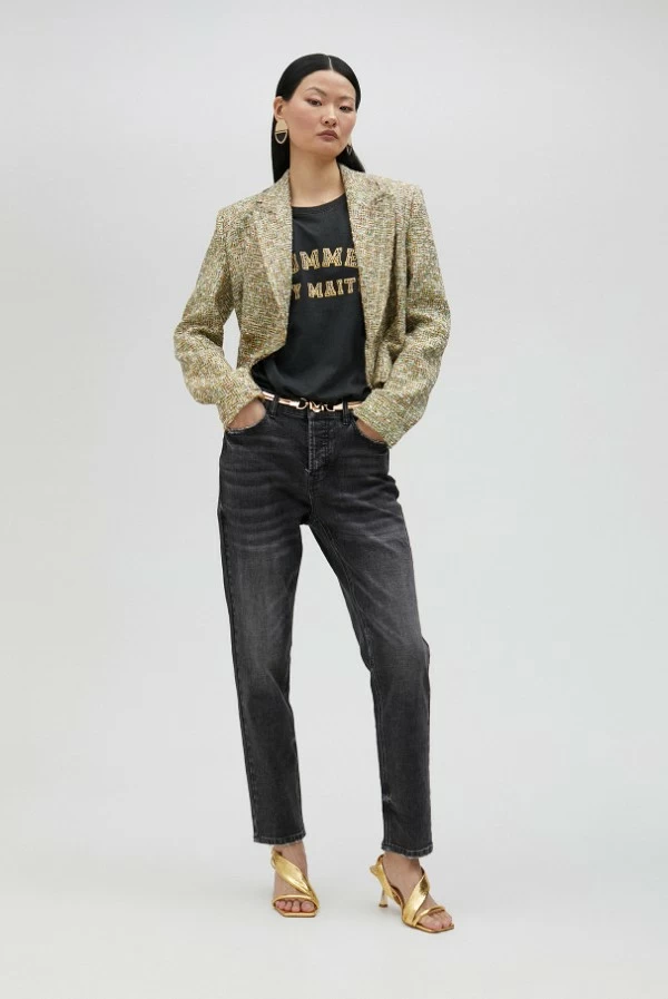 Chaqueta cropped en tweed lola casademunt