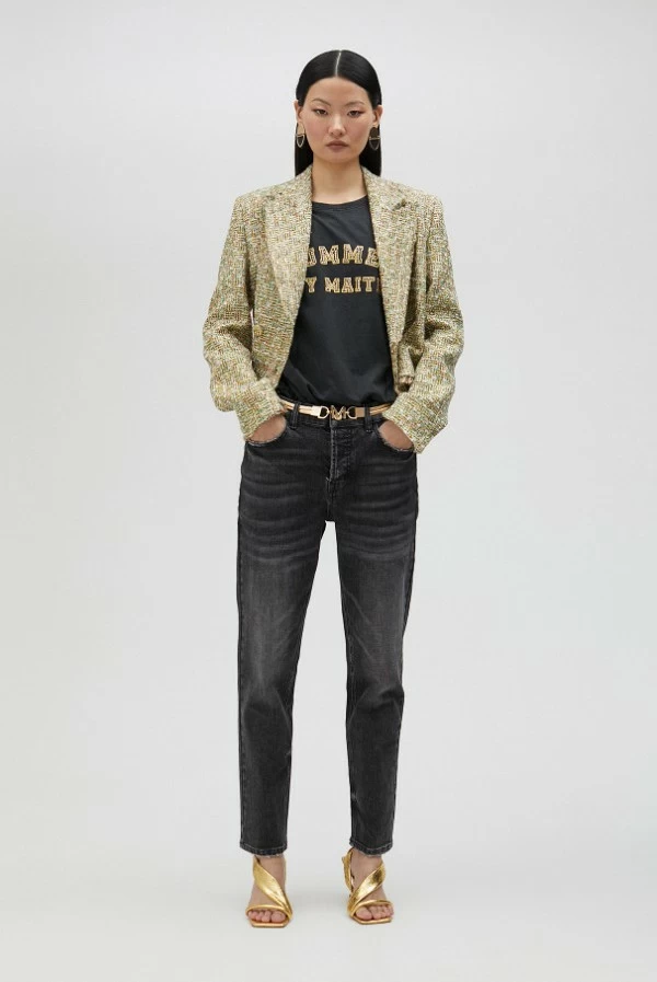 Chaqueta cropped en tweed lola casademunt