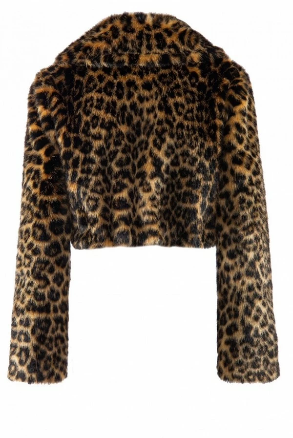 Chaqueta nenette animal print piel ecológica