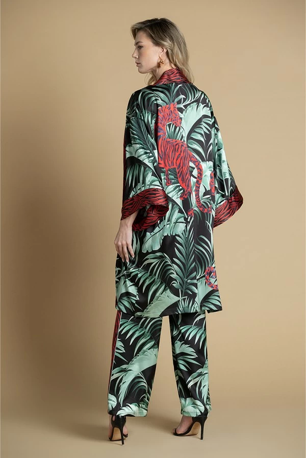 kimono sahoco estampado tropical