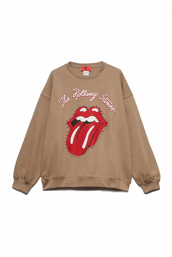 Maxi sudadera Blanca aniye by Rolling stone