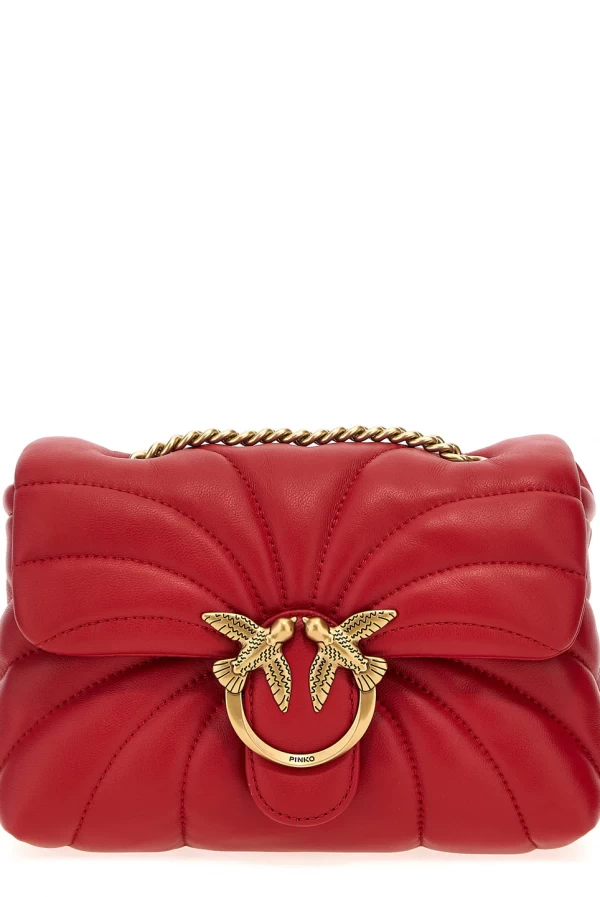 mini bolso love puff rojo pinko