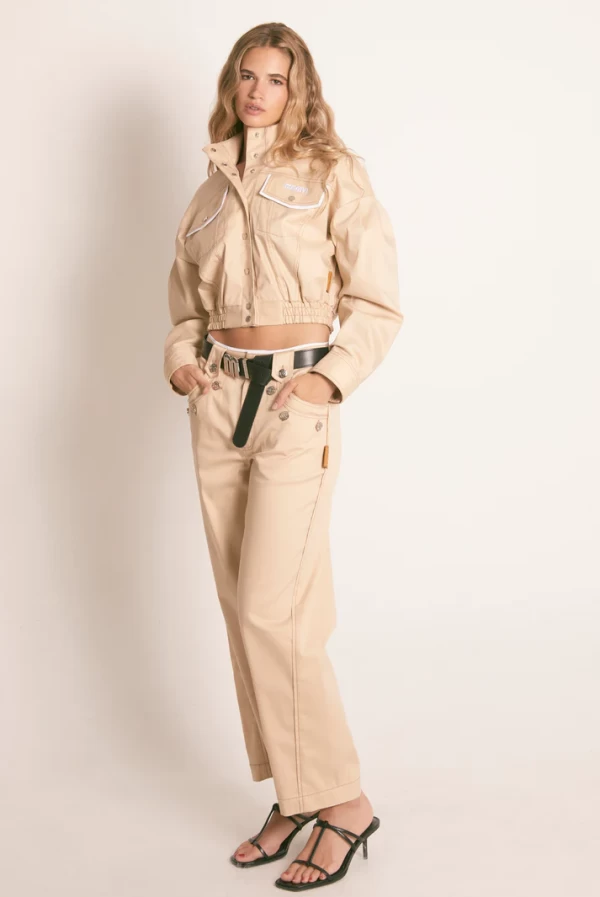 PANTALON CARGO SARGA CAMEL MASAVI