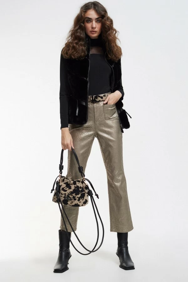 pantalon lola casademunt animal print encerado