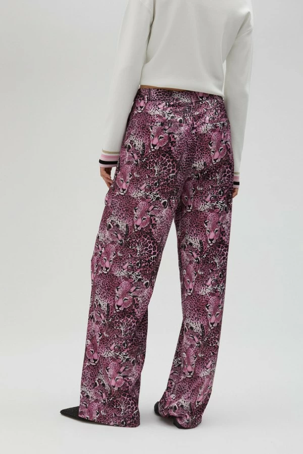 Pantalon recto animal print rosa lola casademunt