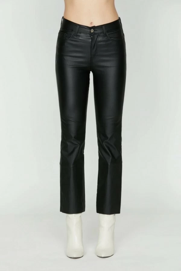 Pantalon relish negro encerado