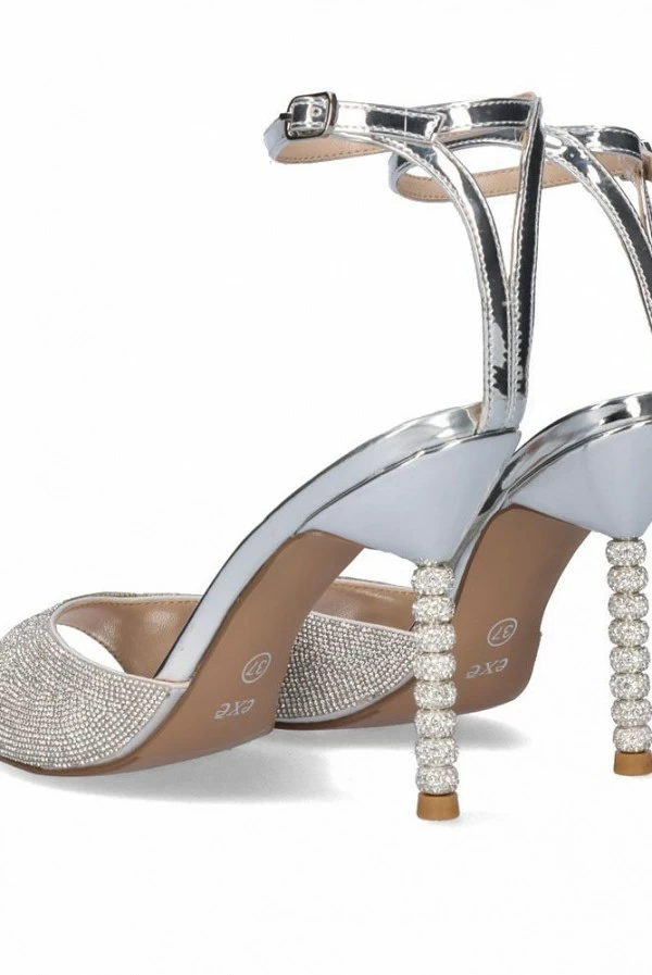 sandalia tacon joya plata exe shoes