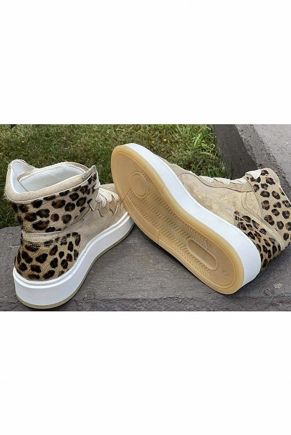 SNEAKER NEMONIC 2401 BULL PLATINO LEOPARDO