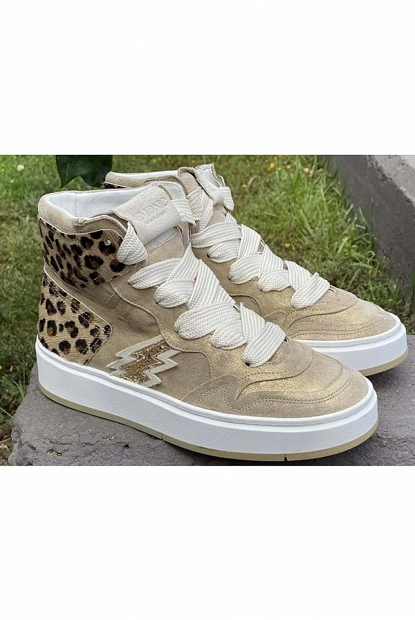 SNEAKER NEMONIC 2401 BULL PLATINO LEOPARDO