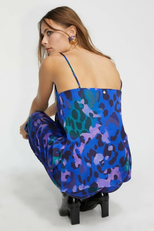 top animal print azul lola casademunt