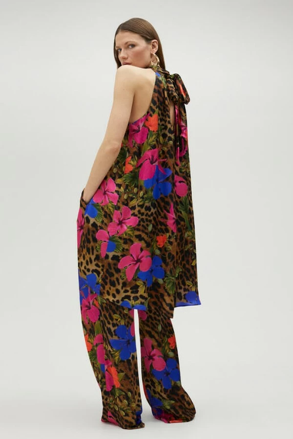 Top largo kimono animal print Lola Casademunt