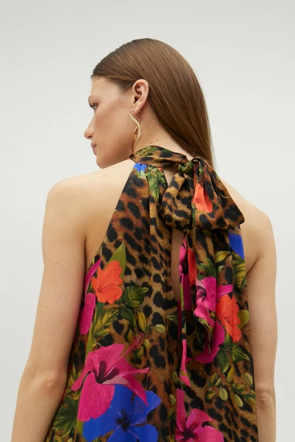 Top largo kimono animal print Lola Casademunt