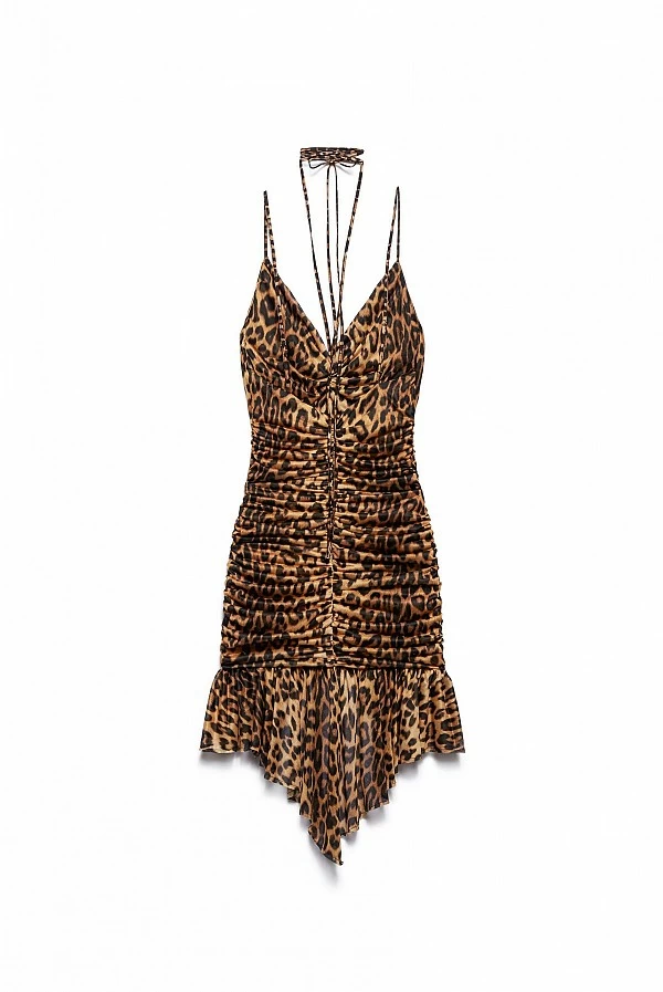 Vestido AniyeBy asimétrico animal print