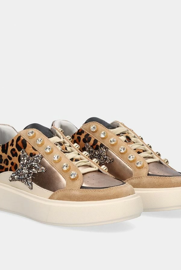 Zapatillas Exé Shoes Camel Leopardo